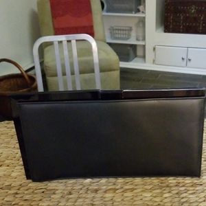Gucci Grey Clutch with bronze closure